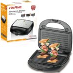 3-in-1 Sandwich Maker 850W | Interchangeable Non-Stick Plates
