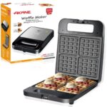 4-Slice Belgian Waffle Maker with Non-Stick Plates