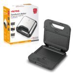 3-in-1 Sandwich Maker 800W | Interchangeable Non-Stick Plates