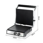 Electric Steak Machine 1400W | Double-Sided Non-Stick Grill with Temperature Regulator & Oil Drain Pan - Image 5
