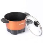 2-in-1 Electric Hot Pot 650W with Steaming Rack - Image 5