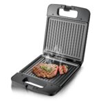 Electric Contact Grill & Sandwich Maker with Non-Stick Plates - Image 3