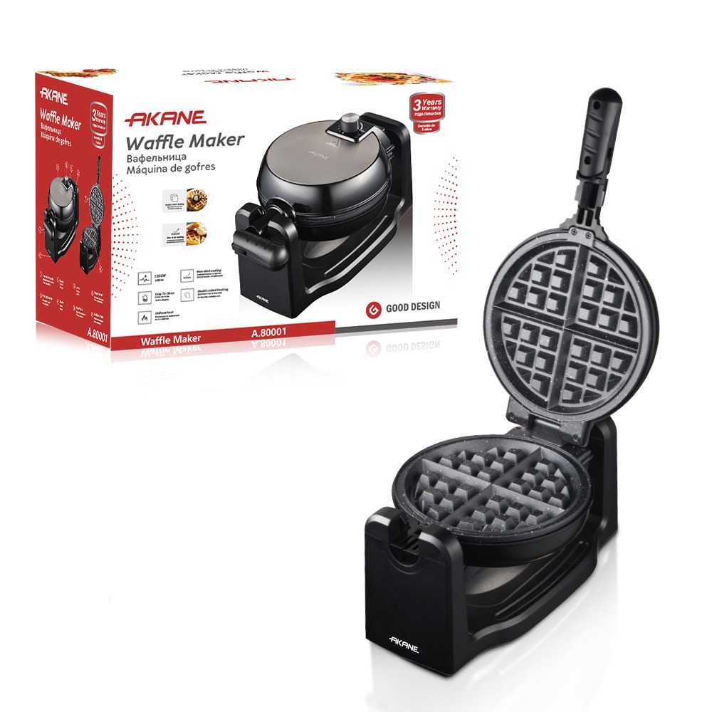 WhatsApp Image 2026-05-24 at 2.08.21 PM Rotating Belgian Waffle Maker with Non-Stick Stone Coating | 1200W | 360° Flip - Image 1