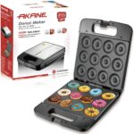 12-Cavity Electric Donut Maker with Non-Stick Plates