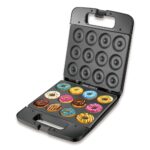 12-Cavity Electric Donut Maker with Non-Stick Plates - Image 2