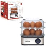 2-Layer Electric Egg Boiler & Steamer with Overheat Protection