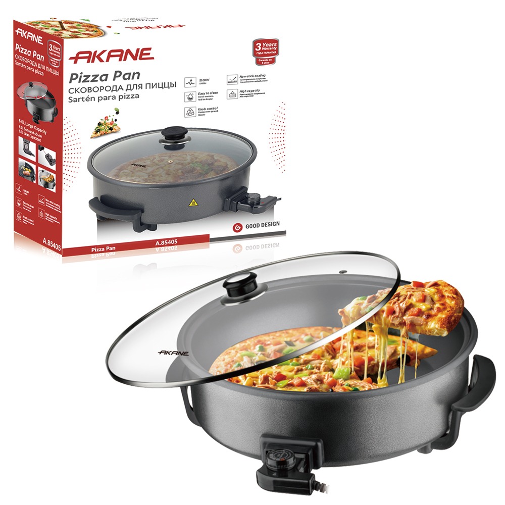 WhatsApp Image 2026-05-24 at 2.26.56 PM Electric Pizza Pan | Non-Stick Multi-Cooker with Glass Lid & Knob Control - Image 1