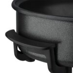 Electric Pizza Pan | Non-Stick Multi-Cooker with Glass Lid & Knob Control - Image 5