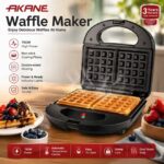 2-in-1 Waffle & Sandwich Maker with Interchangeable Non-Stick Plates