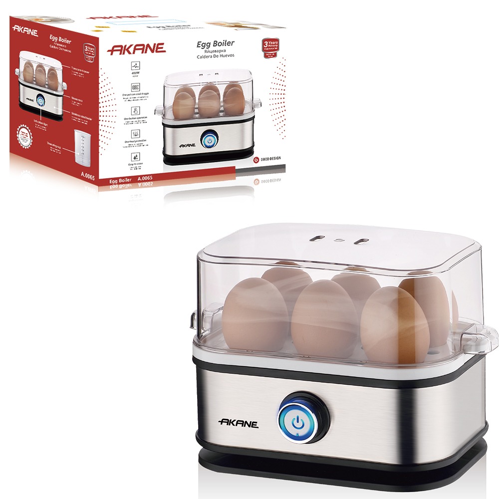 68069339-4b2a-41d4-8817-31ba8a65eb53 6-Egg Electric Egg Boiler with Auto Shut-Off - Image 1