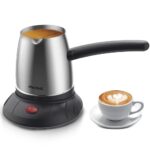 Electric Coffee Pot 600W | 500ml Stainless Steel, Uniform Heat, ON/OFF Knob with Light, Easy Clean - Image 2
