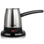 Electric Coffee Pot 600W | 500ml Stainless Steel, Uniform Heat, ON/OFF Knob with Light, Easy Clean - Image 4