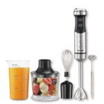 5-in-1 Blender Set – 4-Blade Immersion Blender with 500ml Chopper, 700ml Measuring Cup, Stainless Steel Whisk & Masher Attachment - Image 5