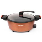 Electric Hot Pot 1350W | 30cm | 6.0L Large Capacity | Non-Stick | With Steaming Rack - Image 2