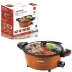 Electric Hot Pot 1350W | 30cm | 6.0L Large Capacity | Non-Stick | With Steaming Rack