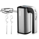 Hand Mixer – 5-Speed + Turbo Boost, 2 Beaters & 2 Dough Hooks, One-Click Eject, Efficient Mixing for Baking, Cream & Eggs - Image 8