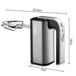 Hand Mixer – 5-Speed + Turbo Boost, 2 Beaters & 2 Dough Hooks, One-Click Eject, Efficient Mixing for Baking, Cream & Eggs - Image 4