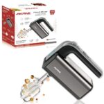 Hand Mixer – 5-Speed + Turbo Boost, 2 Beaters & 2 Dough Hooks, One-Click Eject, Efficient Mixing for Baking, Cream & Eggs