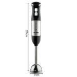 Hand Blender 1000W Max Power | 2-Speed | 4 Stainless Steel Blades | Detachable Shaft - Image 5