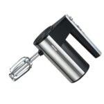 Hand Mixer | 5 Speeds + Turbo | 2 Beaters + 2 Dough Hooks | Stainless Steel with Stand - Image 5