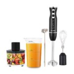 Blender Set – 4-Blade Immersion Blender with Two Switches, Fast Start, 500ml Chopper, 600ml Cup, Whisk & Frother for Juice, Mash, Eggs & Grinding - Image 2
