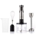 Blender Set – 4-Blade Immersion Blender with Two-Switch Fast Start, 500ml Chopper, 600ml Measuring Cup, Whisk & Milk Frother - Image 6