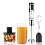 Blender Set – 4-Blade Immersion Blender with Two-Switch Fast Start, 500ml Chopper, 600ml Measuring Cup, Whisk & Milk Frother - Image 2