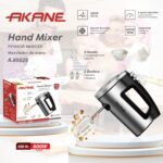 Hand Mixer – 5-Speed + Turbo, 27,000 RPM Smooth Operation, 2 Beaters & 2 Dough Hooks, Stainless Steel Body, Baking & Dough Ready