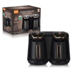Dual Turkish Coffee Maker 1200W | Double Pot 500ml×2, Smart Sensor, Anti-Overflow